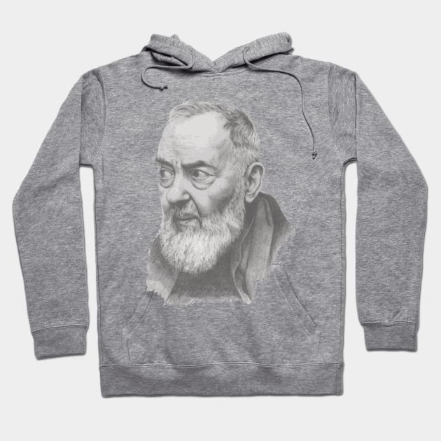 Saint Padre Pio Hoodie by Beltschazar